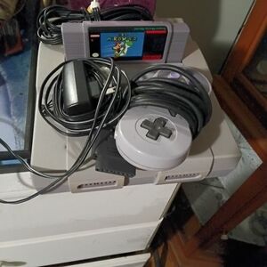 Nintendo Console with Gray and Black Features